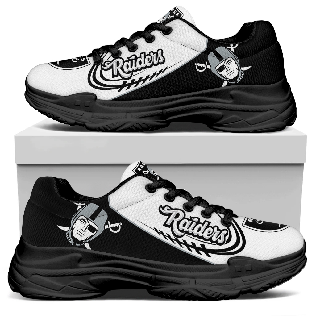 Men's Las Vegas Raiders Edition Chunky Sneakers With Line 001